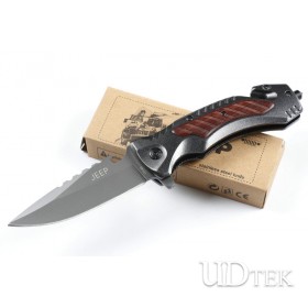 JEEP DA169 fast opening folding knife with bottle opener and glass breaker UD405447 